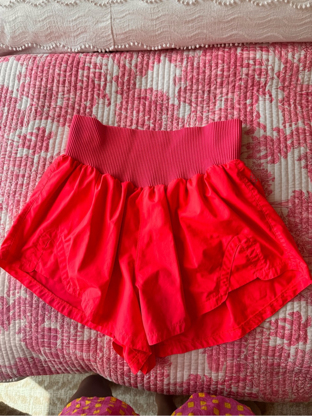FP Movement by Free People Bright Pink High-Waist Athletic Shorts